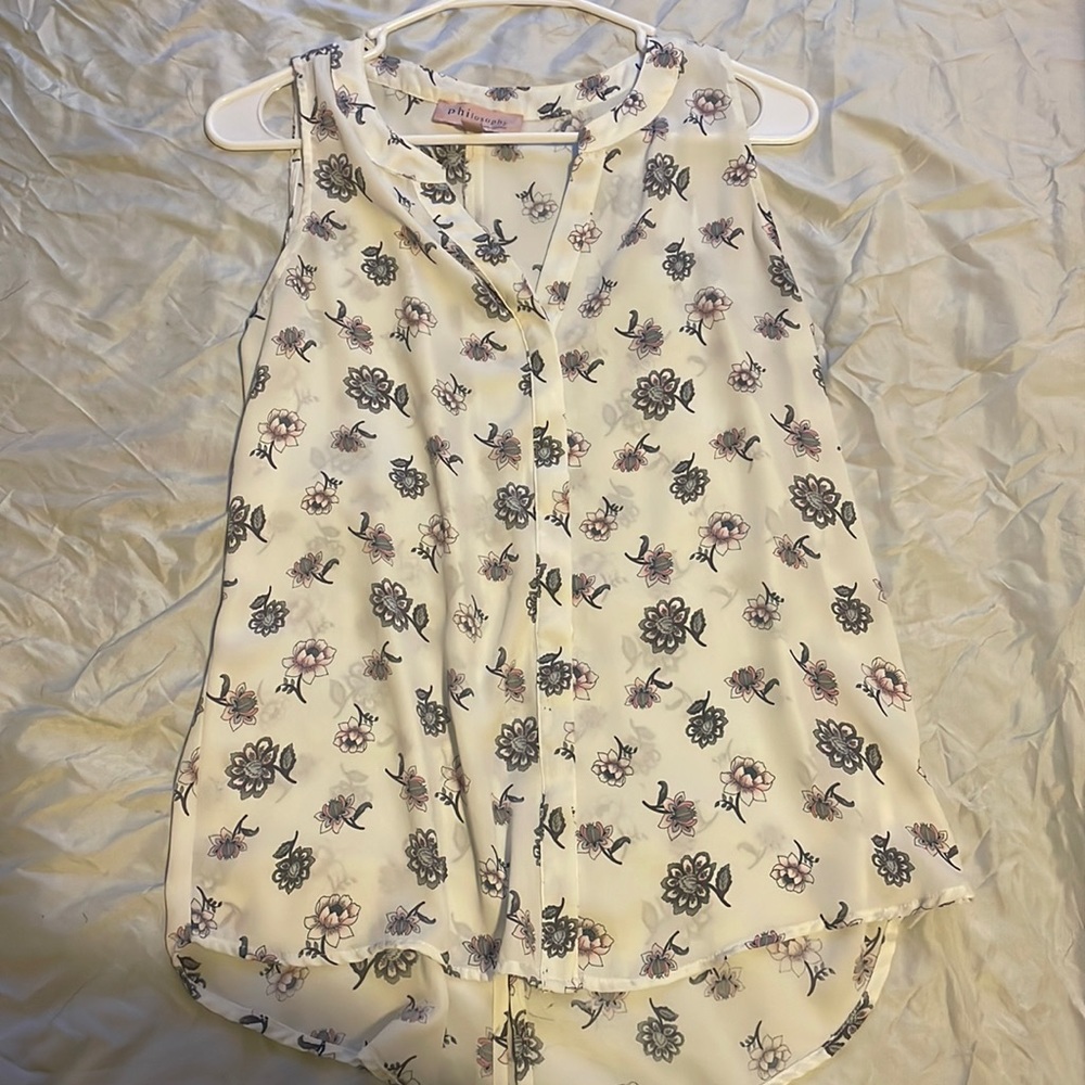 Philosophy floral work blouse